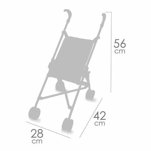 Lille Barnevogn til Dukker Decuevas Coco 48 cm 28 x 42 x 56 cm