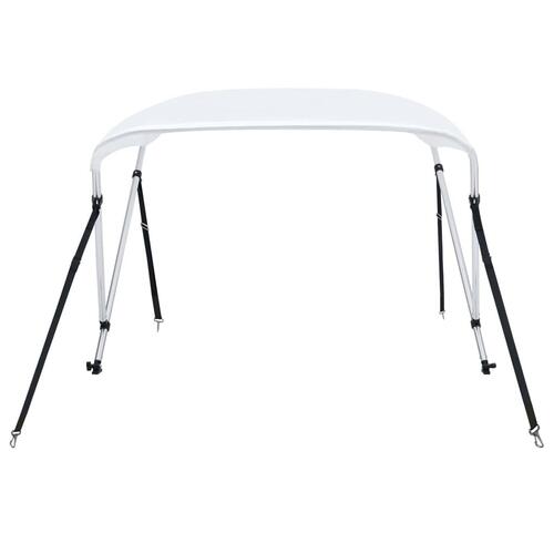 Biminitop med 2 buer 180x130x110 cm hvid
