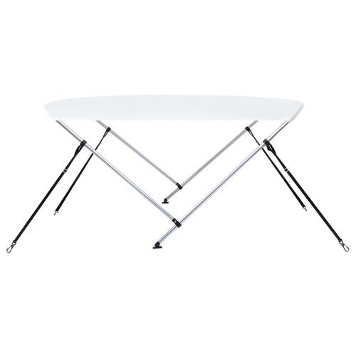 Biminitop med 2 buer 180x130x110 cm hvid
