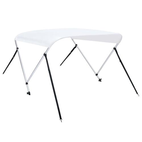Biminitop med 2 buer 180x130x110 cm hvid