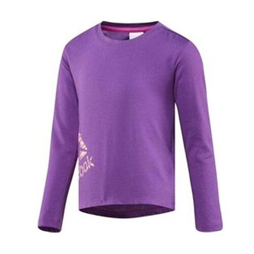 Langærmet T-shirt til Børn Reebok G ES LS Tee Sort XS