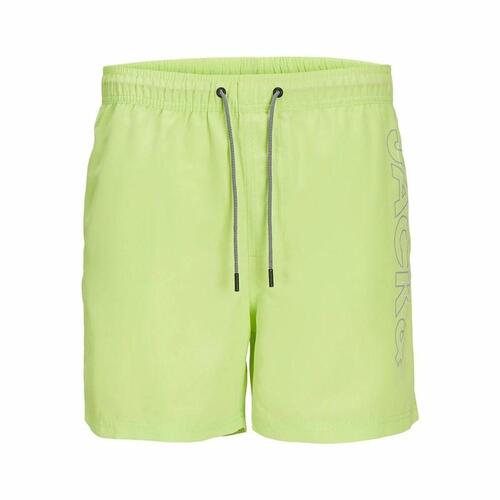 Børne Badetøj Jack & Jones Jjswim Double Logo Ly Lysegrøn 110-116 cm