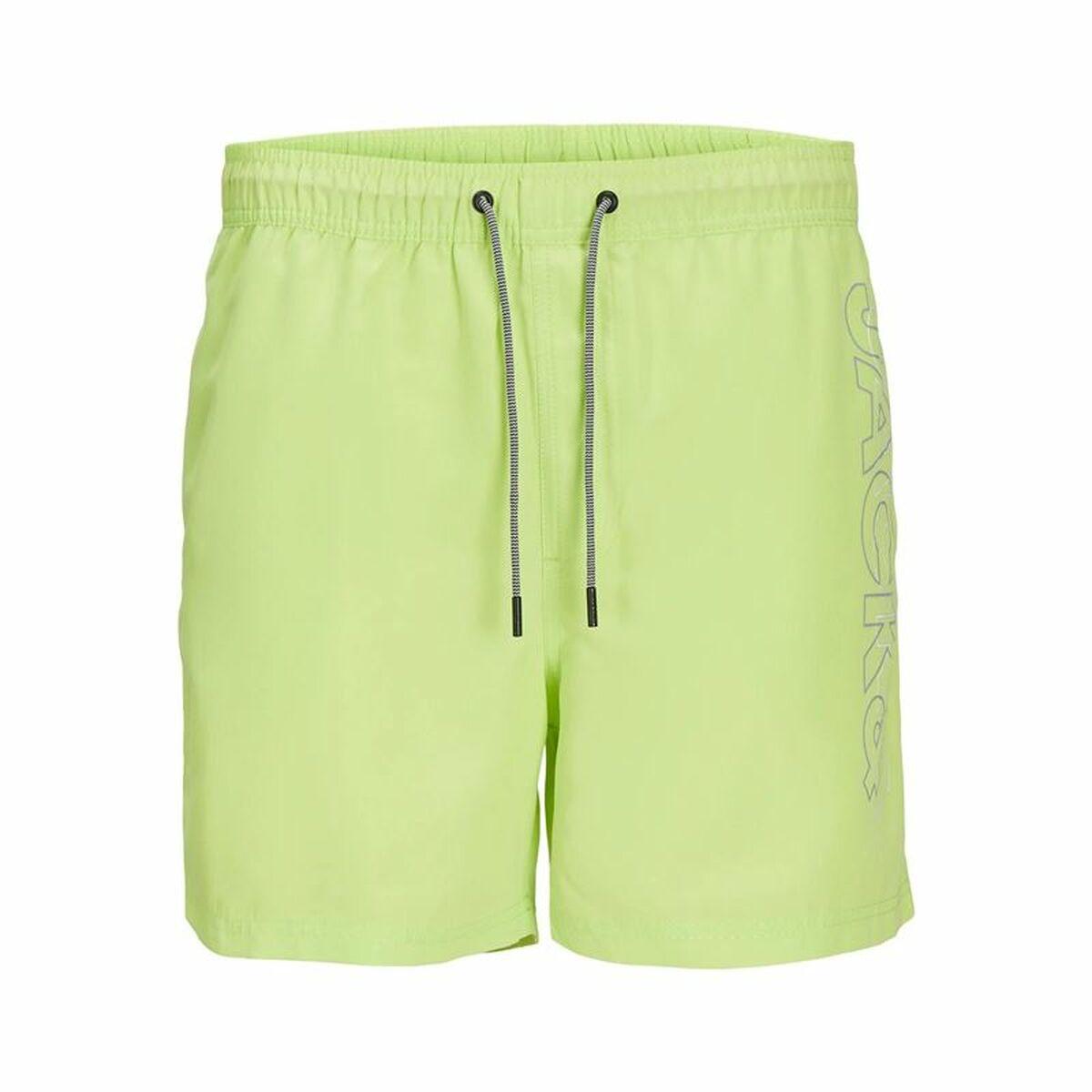 Børne Badetøj Jack & Jones Jjswim Double Logo Ly Lysegrøn 110-116 cm