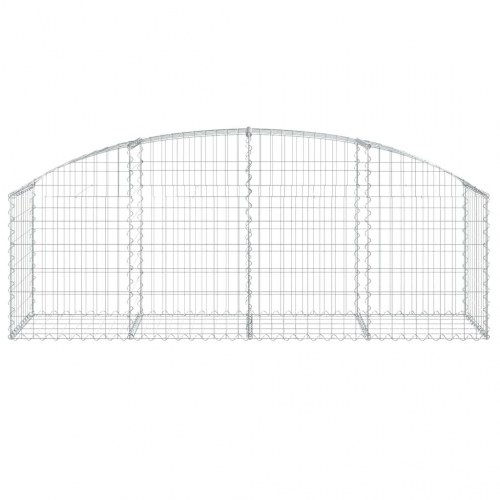 Buet gabionkurv 200×50×60/80 cm - galvaniseret jern