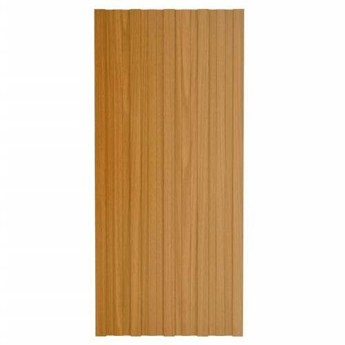 Tagplader 36 stk. 100x45 cm galvaniseret stål lyst træ