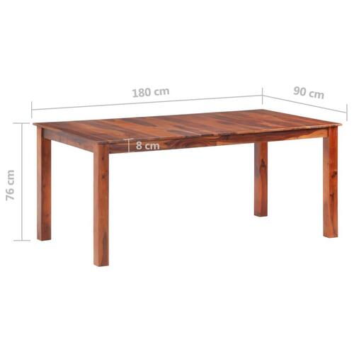 Spisebord 180x90x76 cm massivt sheeshamtræ
