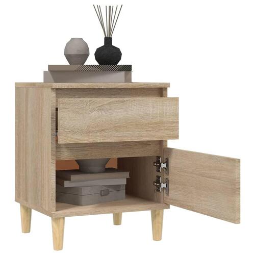 Sengebord 40x35x50 cm sonoma-eg