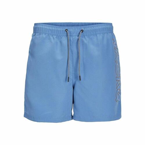 Børne Badetøj Jack & Jones Jpstfiji Jjswim Double Logo Blå 116-122 cm