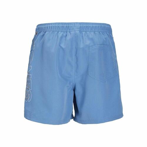 Børne Badetøj Jack & Jones Jpstfiji Jjswim Double Logo Blå 116-122 cm