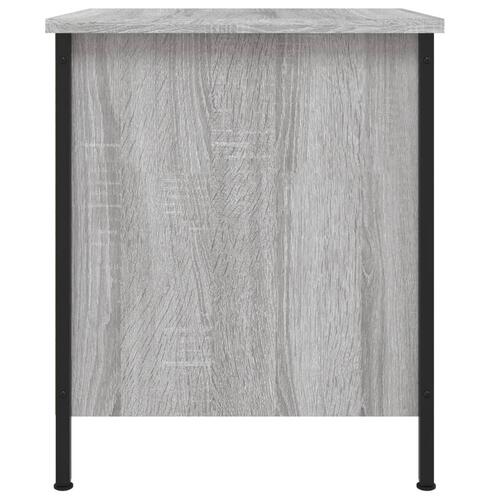 Sengeborde 2 stk. 40x42x50 cm konstrueret træ grå sonoma-eg