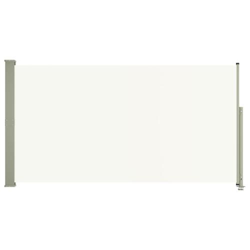 Sammenrullelig sidemarkise til terrassen 160x300 cm cremefarvet
