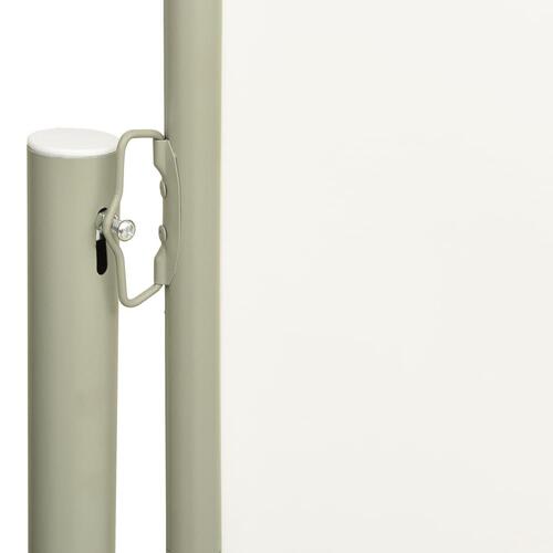 Sammenrullelig sidemarkise til terrassen 160x300 cm cremefarvet