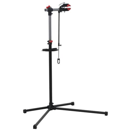 Reparationsstativ til cykler 104 x 68 x (110-190) cm stål sort