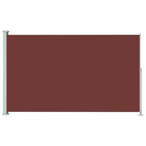 Sammenrullelig sidemarkise til terrassen 180x300 cm brun