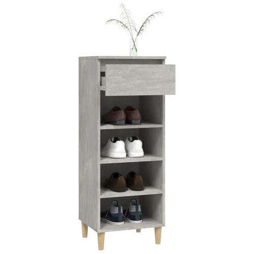 Skoreol 40x36x105 cm konstrueret træ betongrå