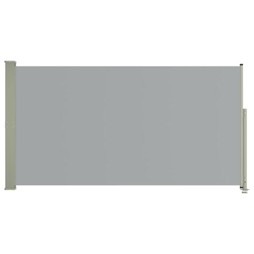 Sammenrullelig sidemarkise til terrassen 160 x 300 cm grå