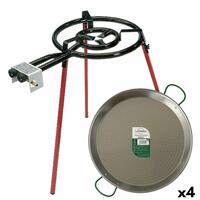 Paellapande til Gas Ø 46 cm Sæt Metal (4 enheder)