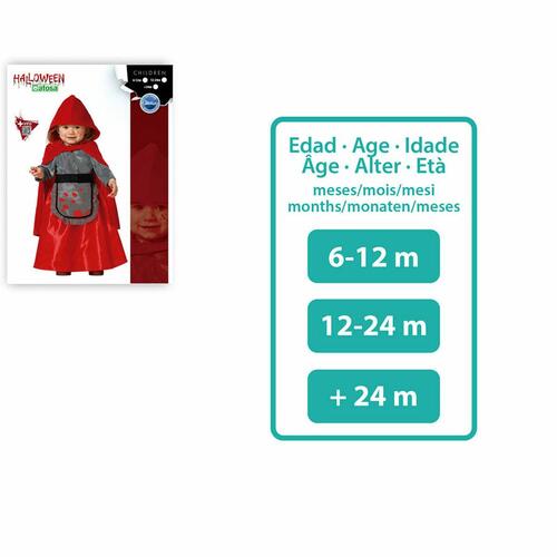 Børnekostume Lille Rødhætte Blodig 12-24 måneder