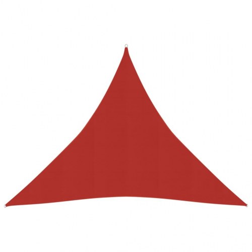 Solsejl HDPE 160 g/m² - trekant 4,5 x 4,5 x 4,5 m - rød