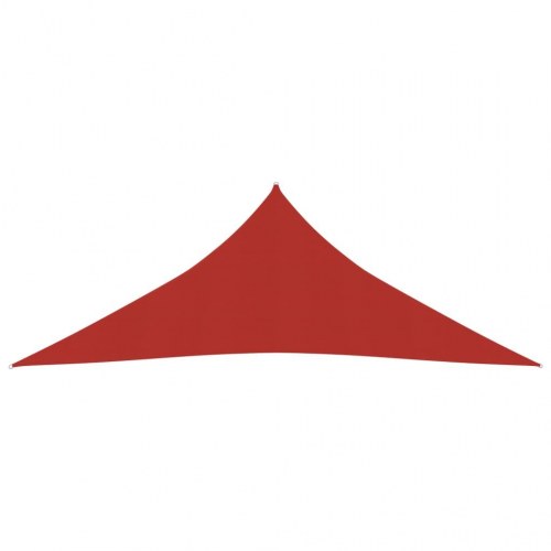 Solsejl HDPE 160 g/m² - trekant 4,5 x 4,5 x 4,5 m - rød