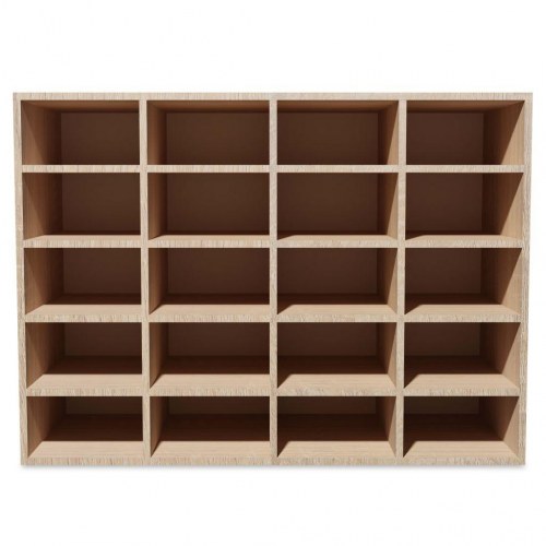 Skoreol 92x30x67,5 cm konstrueret træ egetræsfarvet