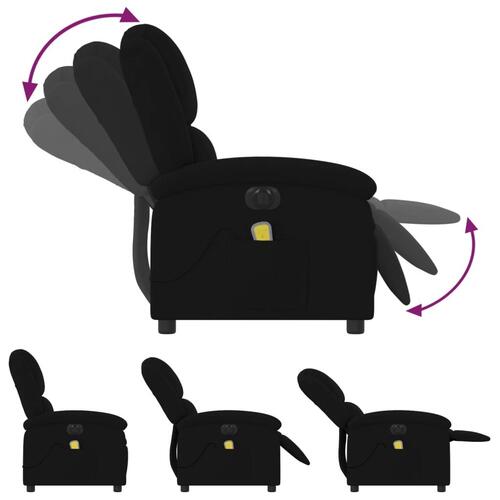 Massagestol velour sort