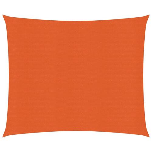 Solsejl 3,6x3,6 m 160 g/m² HDPE orange