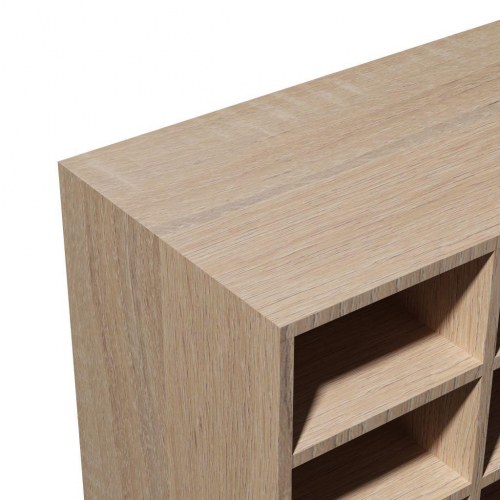 Skoreol 92x30x67,5 cm konstrueret træ egetræsfarvet