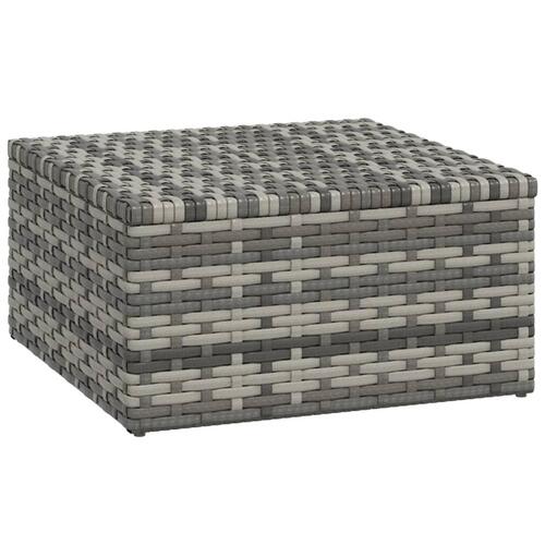 Loungesæt til haven 3 dele med hynder polyrattan grå