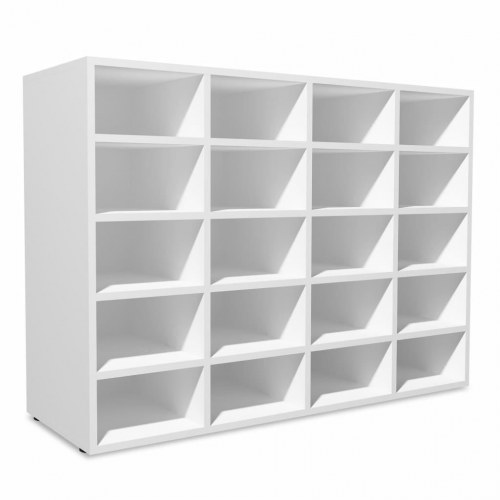 Skoreol 92x30x67,5 cm konstrueret træ hvid