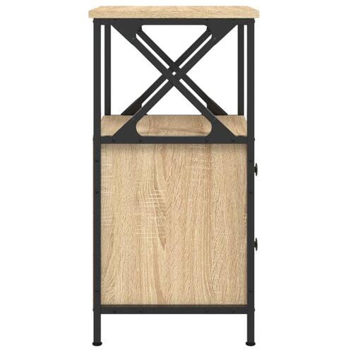 Sengeborde 2 stk. 34x35,5x70 cm konstrueret træ sonoma-eg