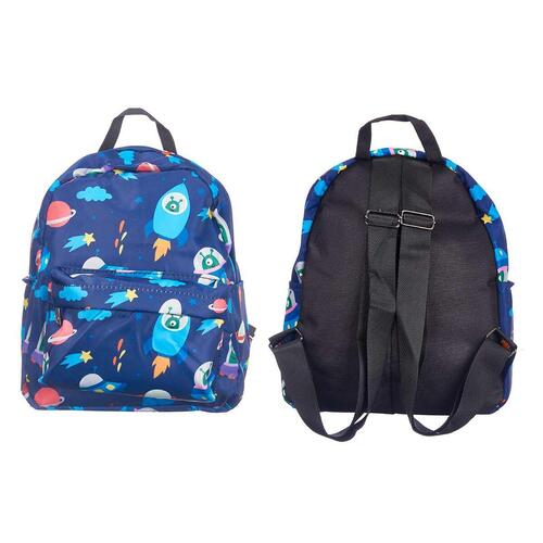 Skoletaske Rumskib Multifarvet 28 x 12 x 22 cm (12 enheder)