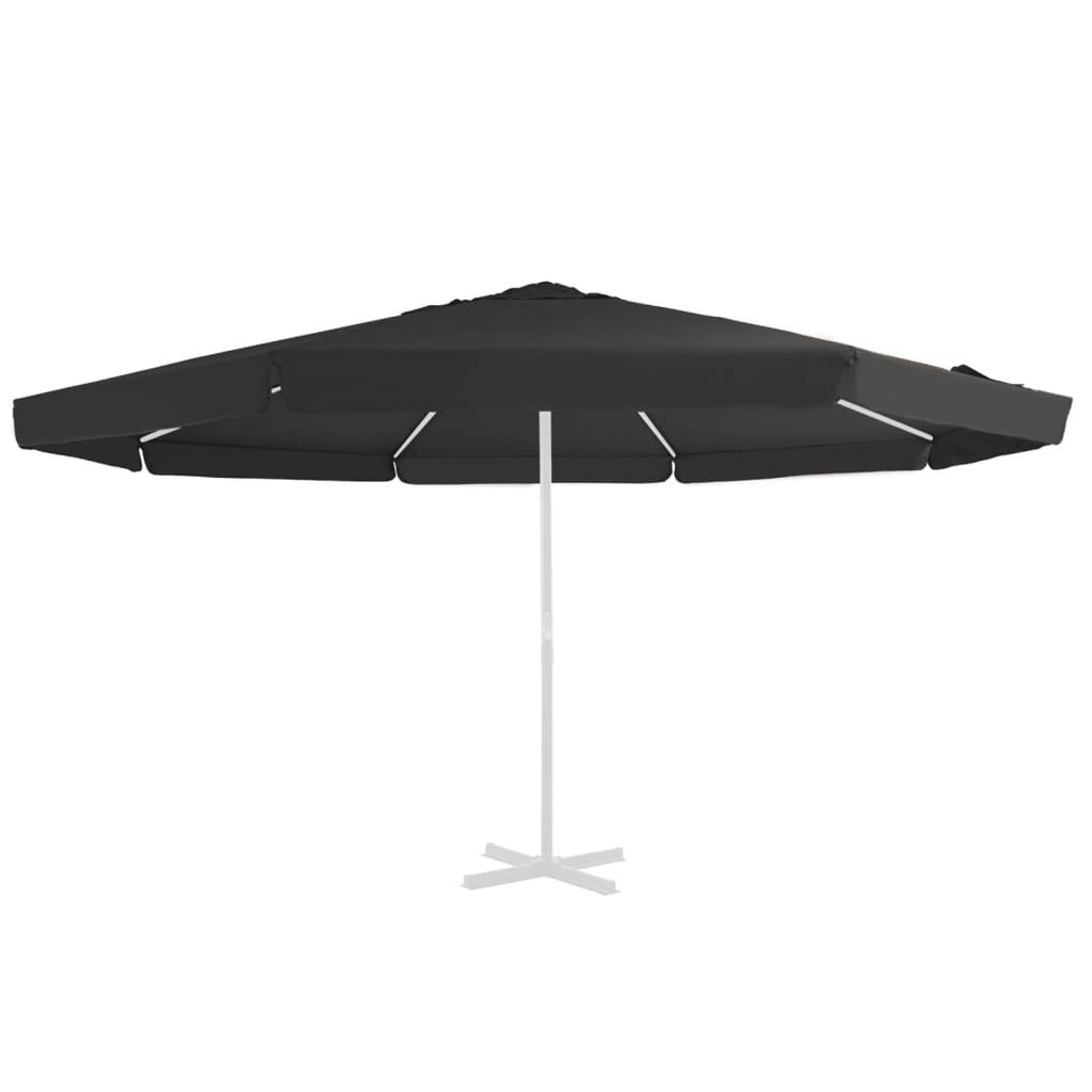 Udskiftningsdug til parasol 515 cm sort billede