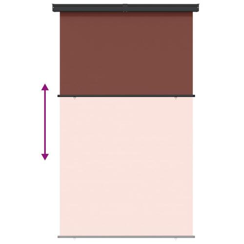 Sidemarkise til altan 145x250 cm brun