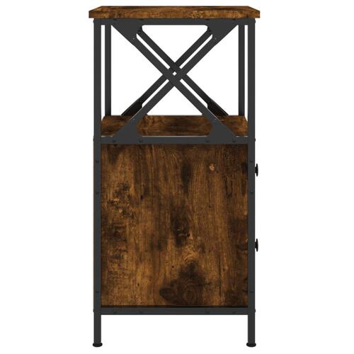 Sengeborde 2 stk. 34x35,5x70 cm røget egetræsfarve