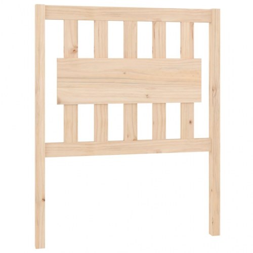 Sengegavl 80,5 × 4 × 100 cm i massivt fyrretræ - natur
