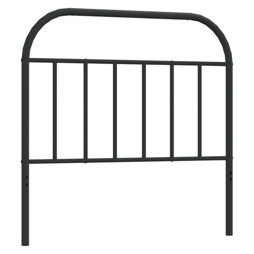 Sengegavl 100 cm metal sort