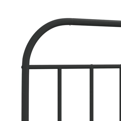 Sengegavl 100 cm metal sort