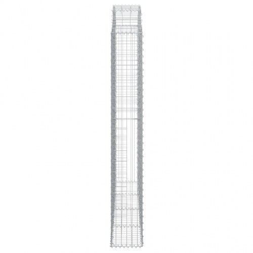 Buet gabionkurv 200x30x200/220 cm galvaniseret jern