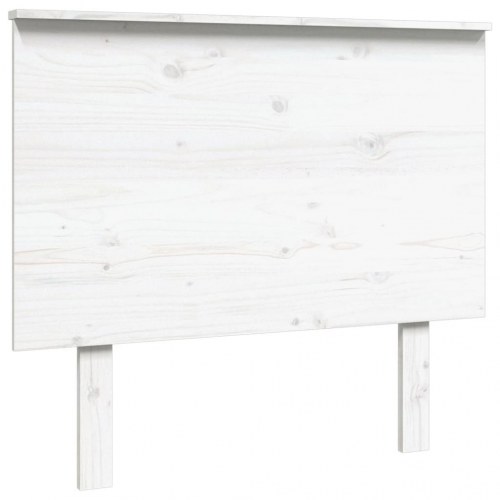 Sengegavl i massivt fyrretræ 94 x 6 x 82,5 cm - hvid