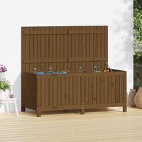 Havekasse 147x68x64 cm massivt fyrretræ gyldenbrun