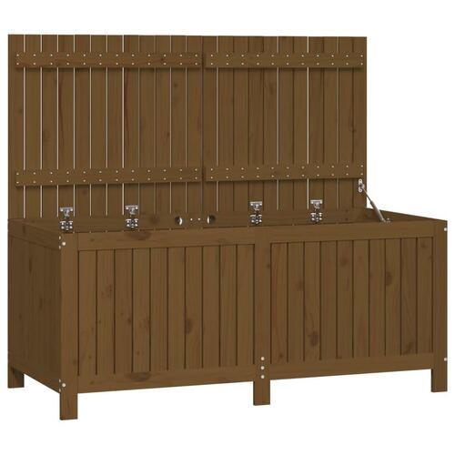 Havekasse 147x68x64 cm massivt fyrretræ gyldenbrun