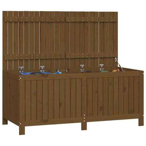 Havekasse 147x68x64 cm massivt fyrretræ gyldenbrun