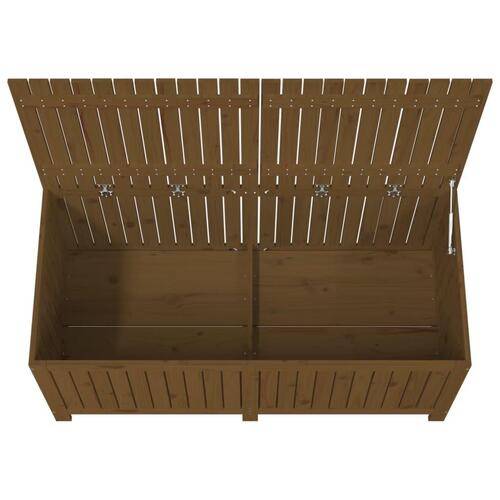 Havekasse 147x68x64 cm massivt fyrretræ gyldenbrun