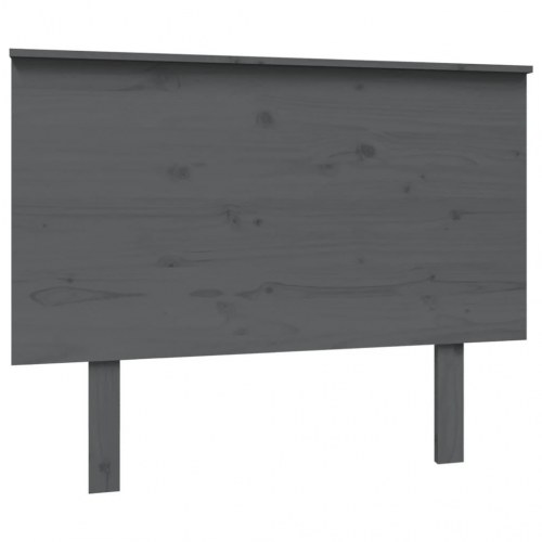 Sengegavl 104 × 6 × 82,5 cm i massivt fyrretræ - grå