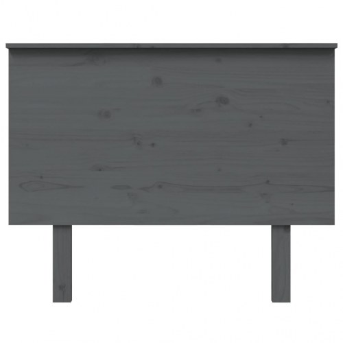 Sengegavl 104 × 6 × 82,5 cm i massivt fyrretræ - grå