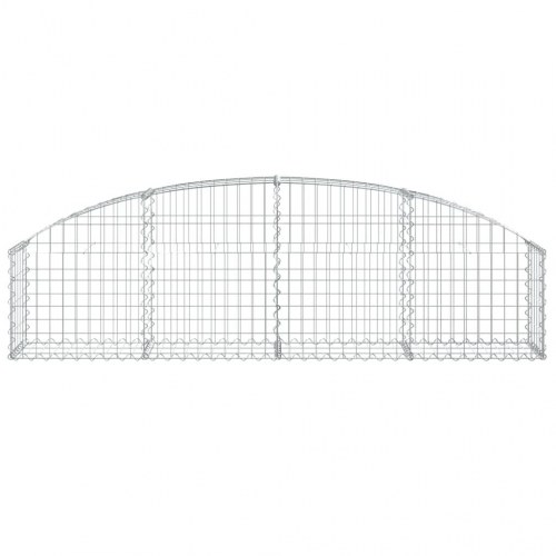 Buet gabionkurv 200×30×40/60 cm - galvaniseret jern