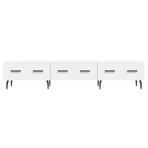 Tv-bord 150x36x30 cm konstrueret træ hvid