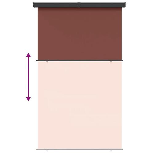 Sidemarkise til altan 175x250 cm brun