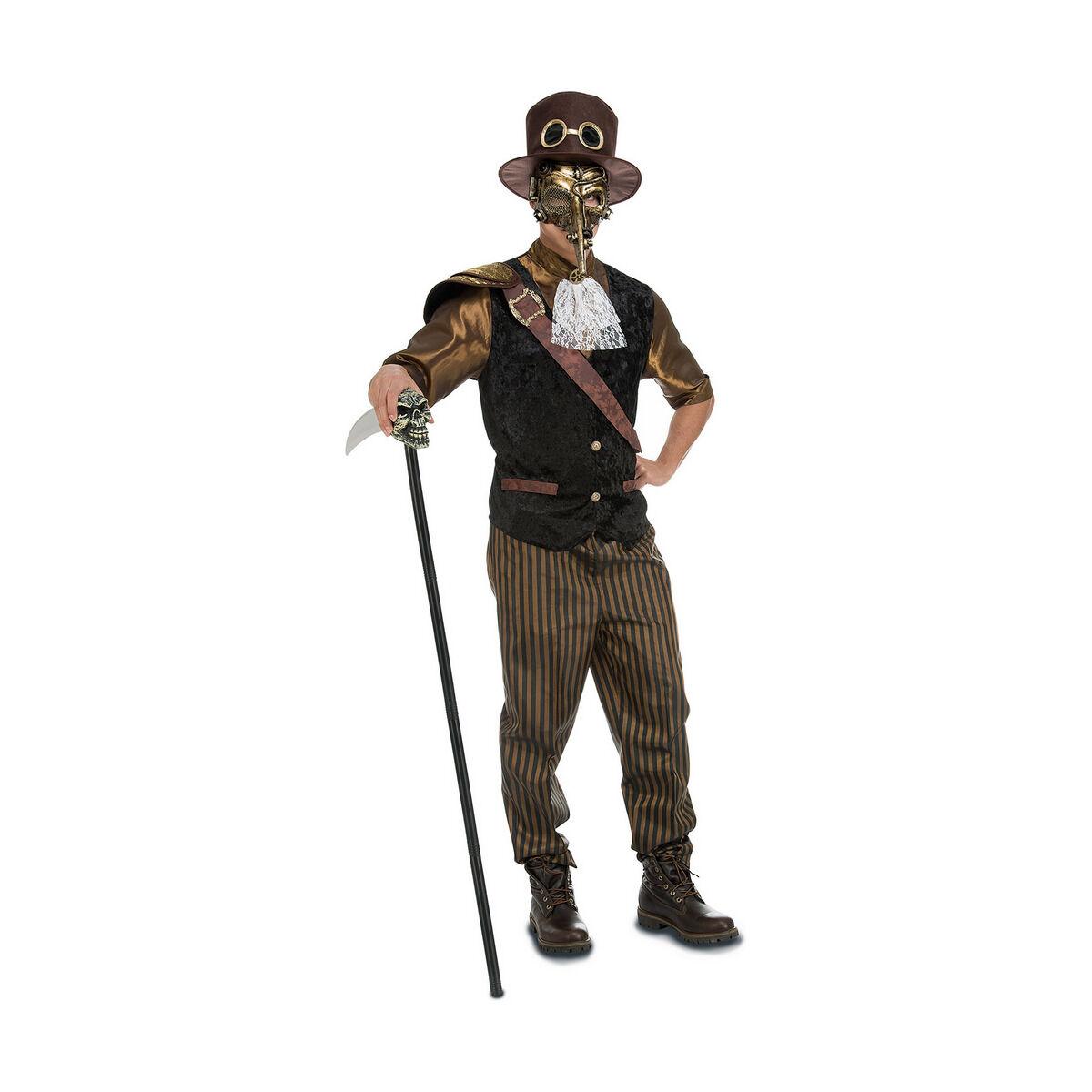 Kostume til voksne M/L Steampunk (4 Dele)